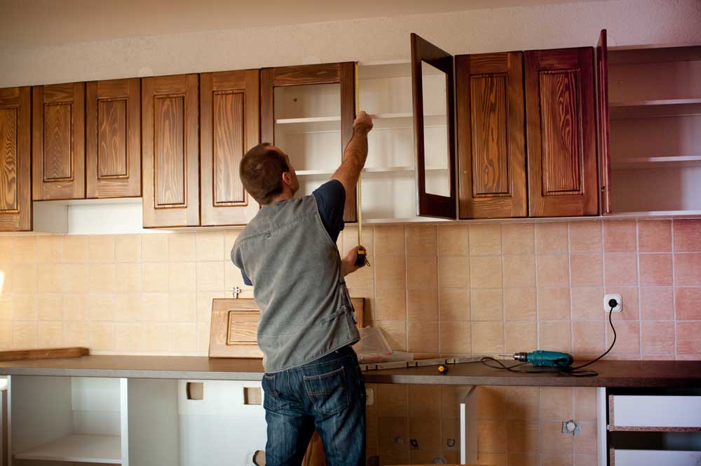 home remodel in kitchen